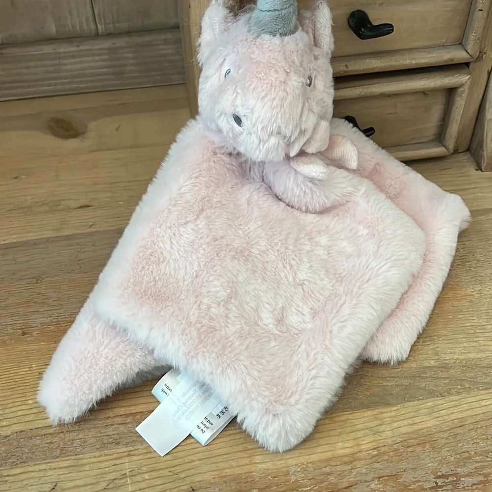Little Miracles Lovey Security Blanket Unicorn Pink Stuffed Animal Toy
